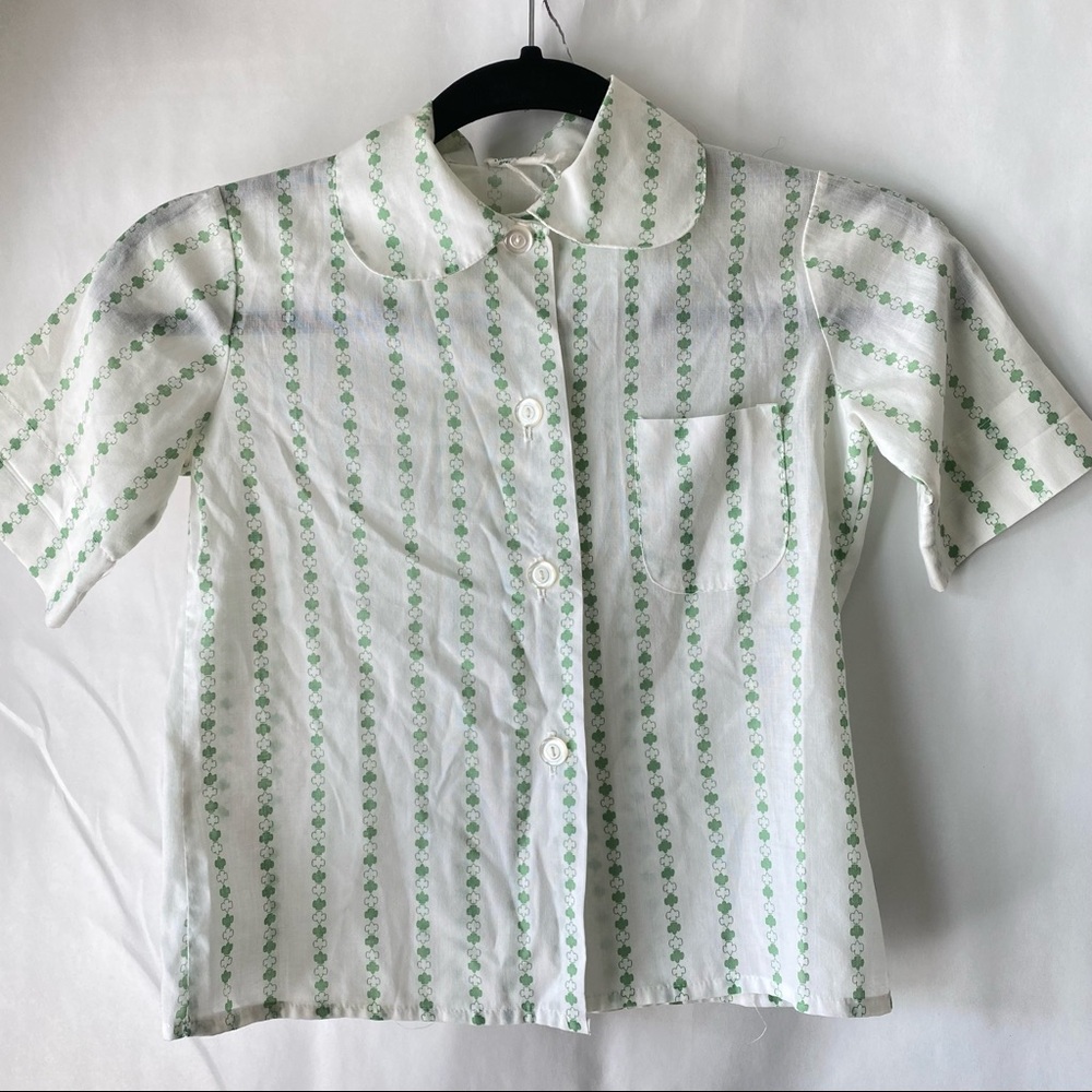 Vintage Girls Girl Scouts blouse shirt size‎ 8